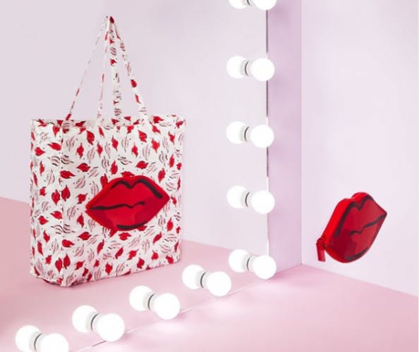 Lulu Guinness handbag and mirror