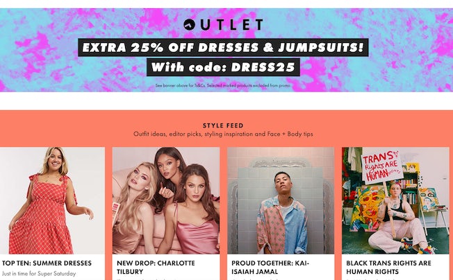 asos current offers