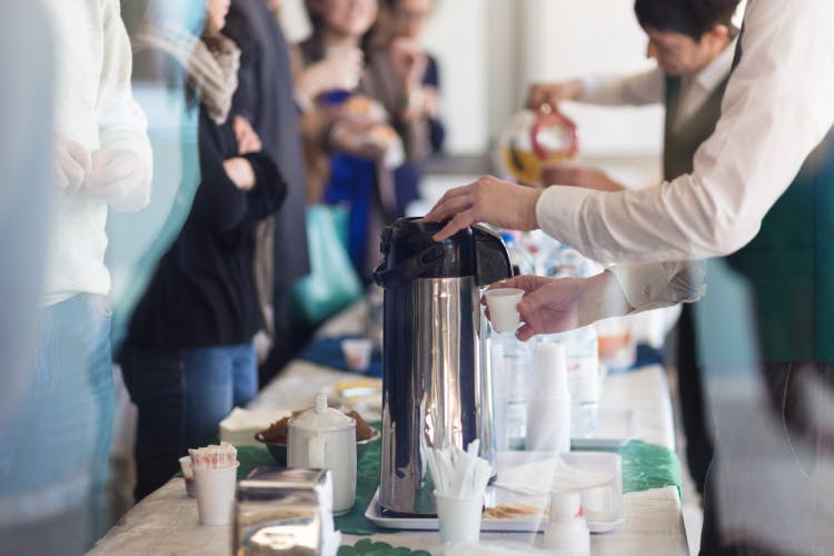 coffee break at conference