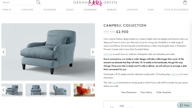 graham & green product pages
